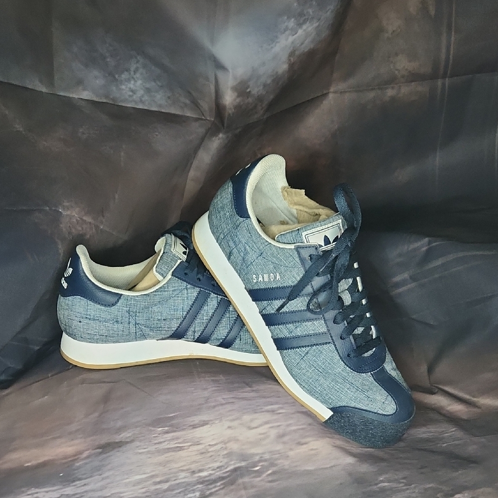 Adidas Samoa Denim Blue Sneakers